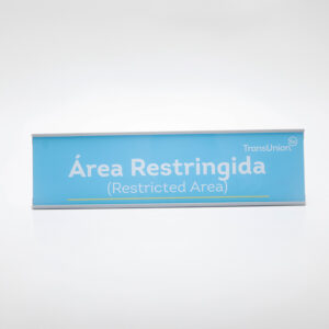 Señalización de área restringida