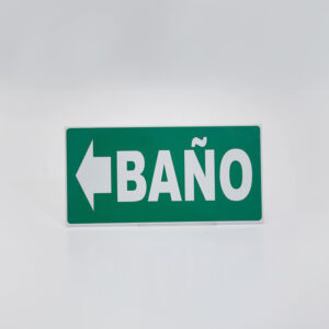 Señalización de baño