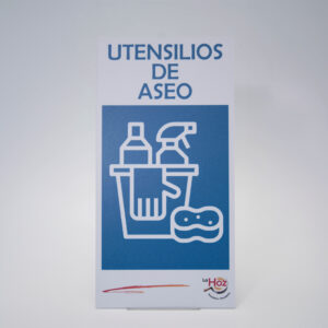 Señalización de utensilios de aseo