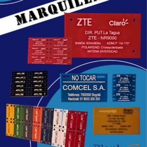 Marquillas para Identificación de Cableado Estructurado y Telecomunicaciones